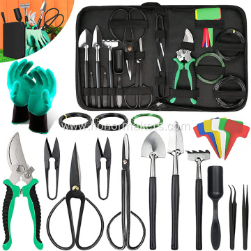 hot sale 24 PCS Bonsai Tree Kit Tools Bonsai Tool Set Bonsai Starter Trimming Care Kit